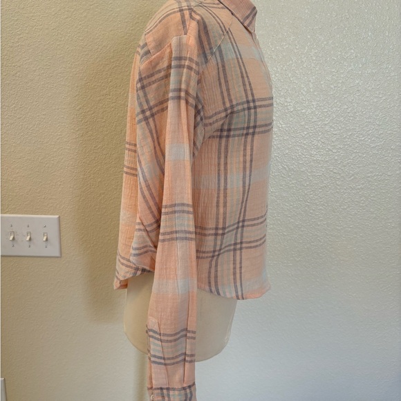 Free People Paradise Garden cutie cropped button up shirt NWT - Picture 6 of 8